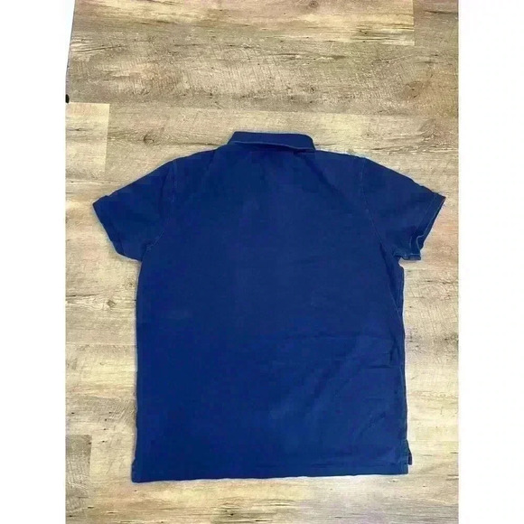 Polo Ralph Lauren Big Pony #3 Custom Slim Fit Polo Blue Rugby Short Sleeve XL - Picture 8 of 13